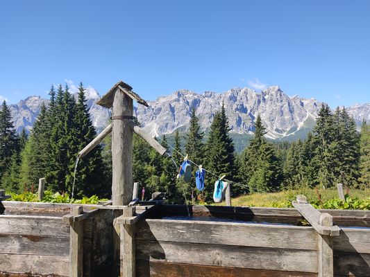 Fare il bucato alla malga ...