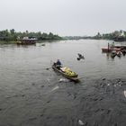 Farmer boat floating market