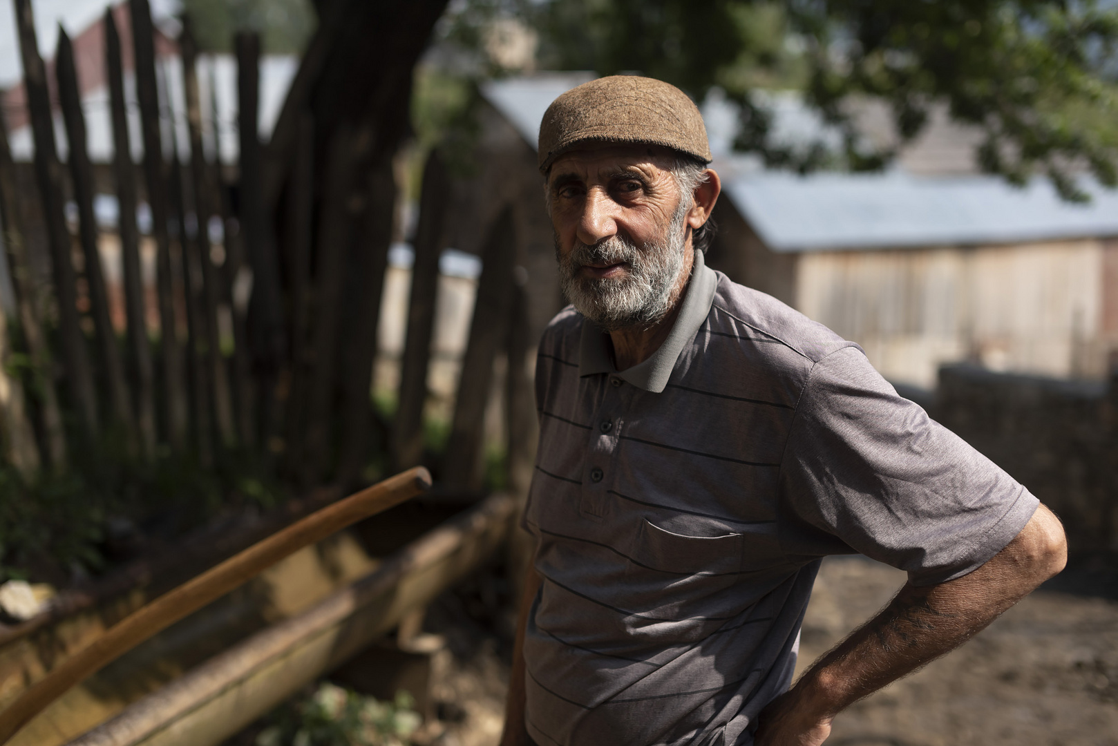 Farmer in Tsvirmi, Svaneti