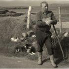 Farmer mit Hund - Irland