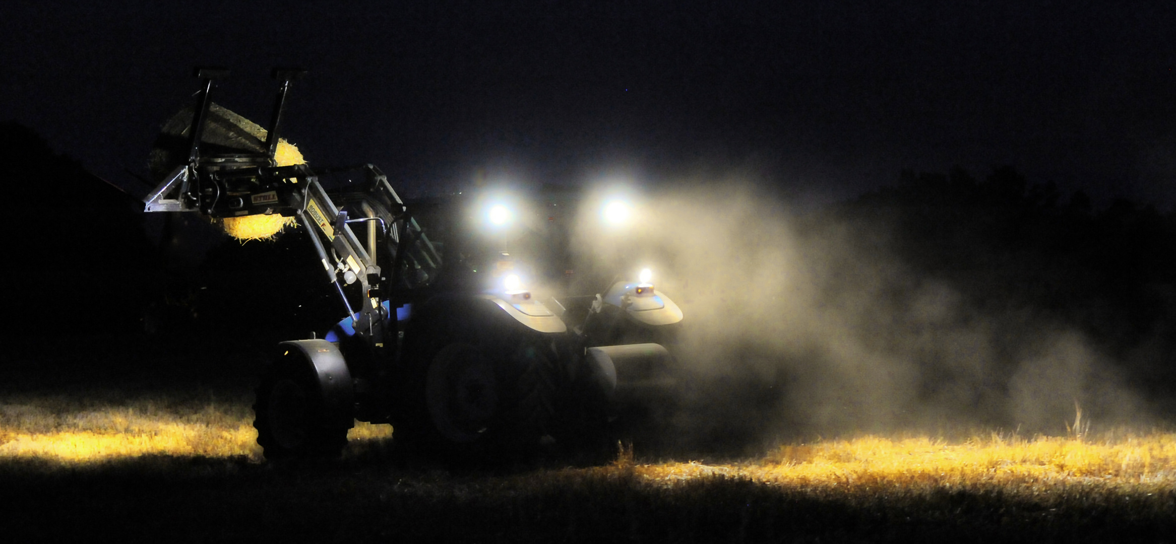 Farmwork at Night.