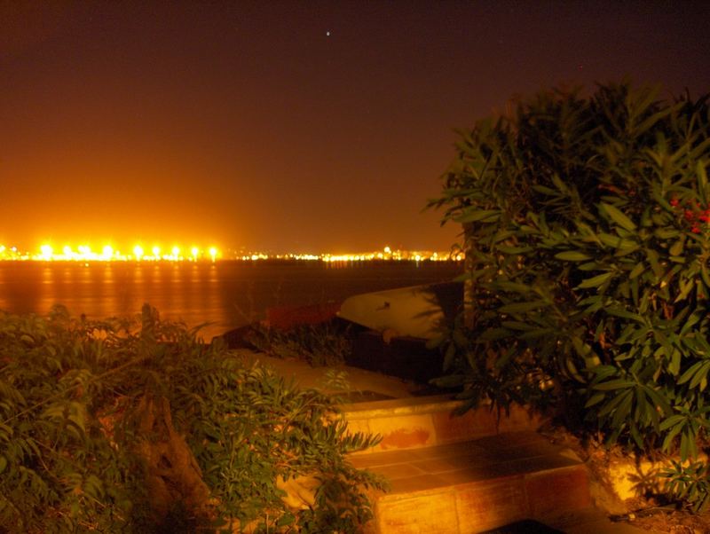 Faro Beach by Night