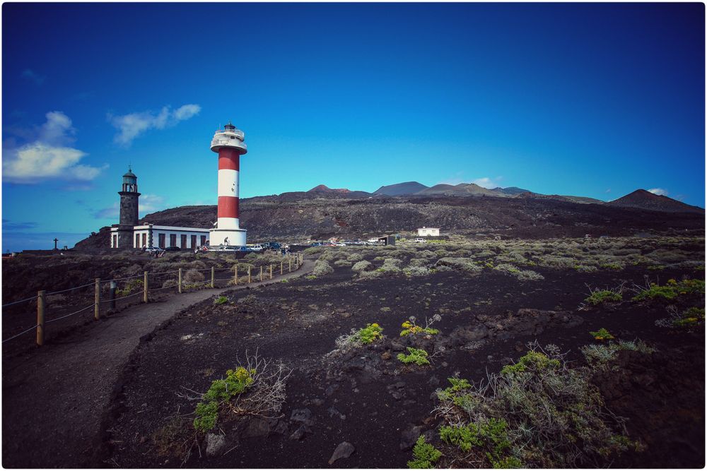 Faro Fuencaliente mit Volcán San Antonio