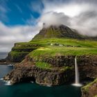 Faroe Islands, Gasadalur, Mulafossur