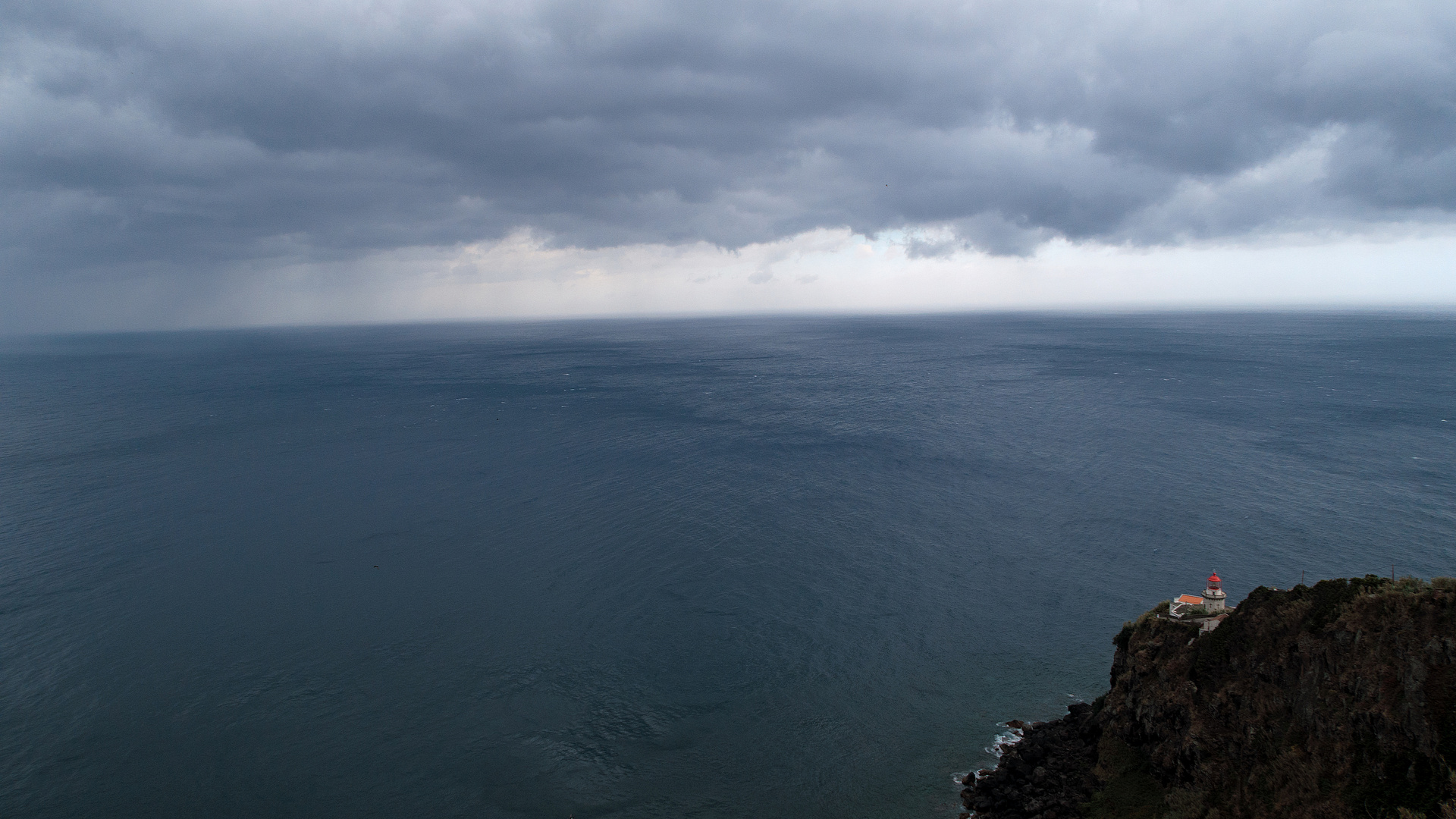 Farol da Ponta do Arnel, Sao Miguel, Azoren