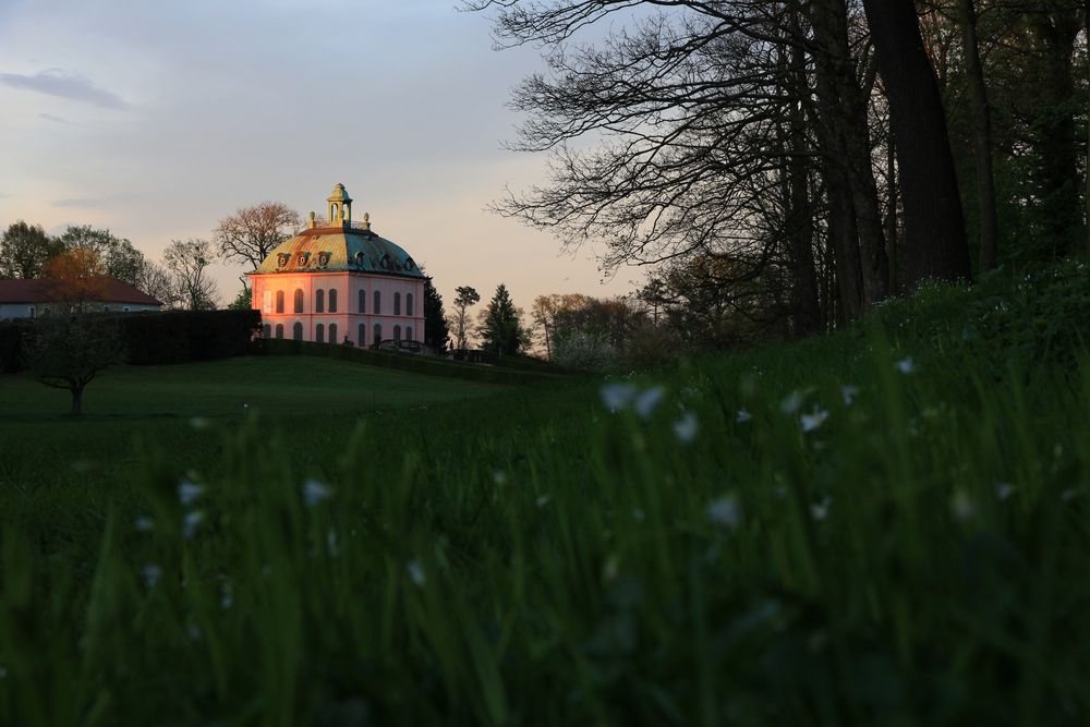 Fasanenschlösschen im Abendlicht