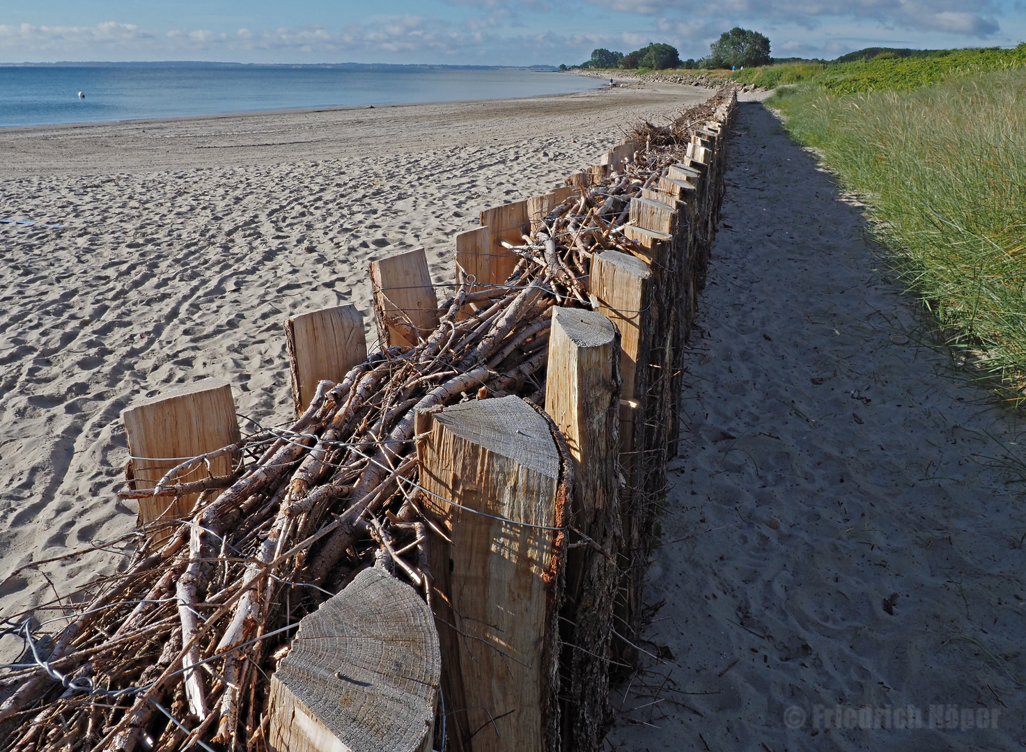 Faschinen als Strandschutz