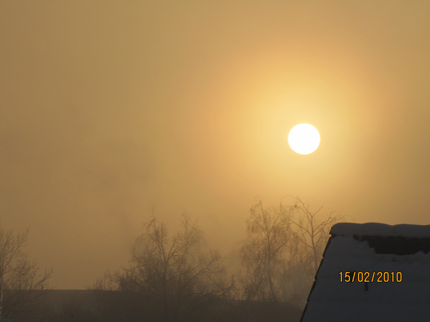 Faschingsdienstag 2010 Sonnenaufgang