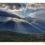 Fasci di luce su Roccacaramanico