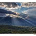 Fasci di luce su Roccacaramanico