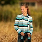 fashionable in wheat field