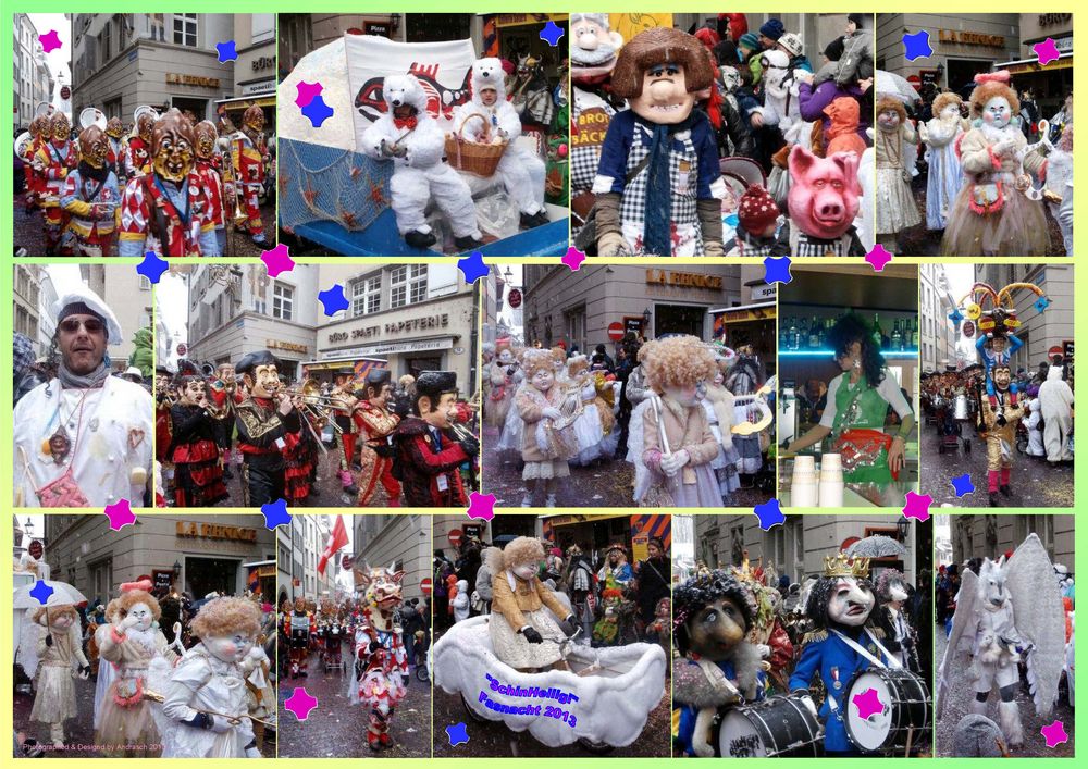 Fasnachtstreiben in den luzerner Altstadtgassen ...