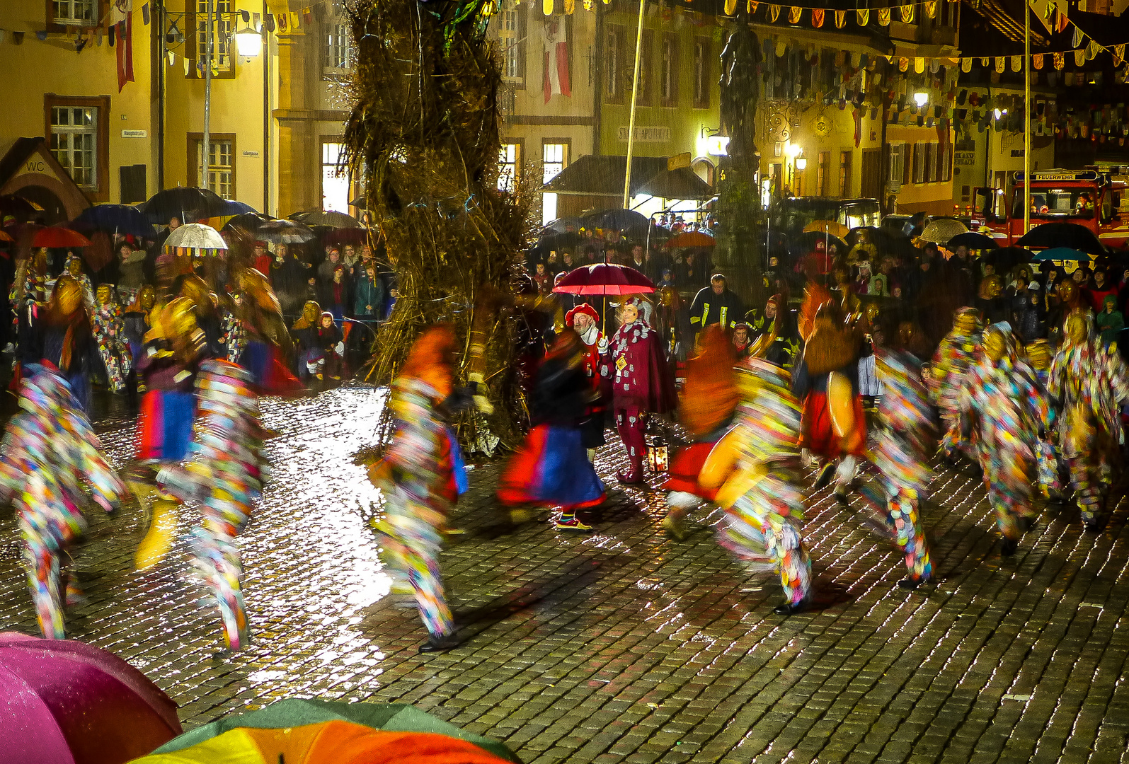 Fasnetsverbrennung auf dem Marktplatz von Gengenbach