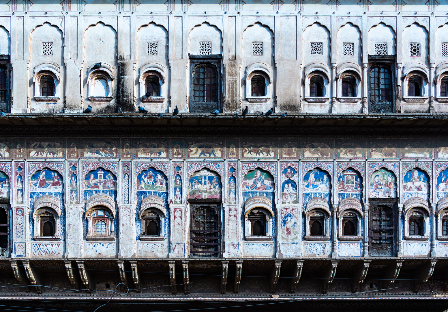 Fassade eines Havali in Mandawa - Rajastan - Indien