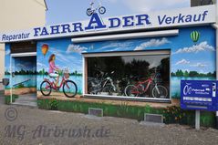 Fassade Fahrrad-Geschäft