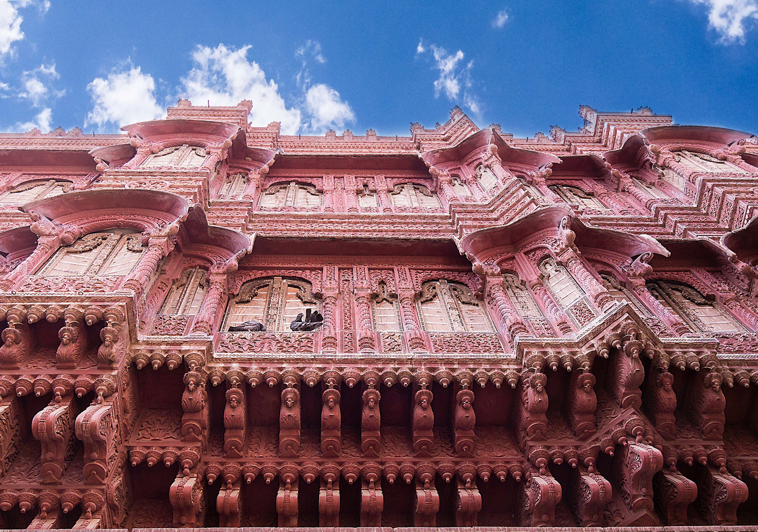 Fassade in Bikaner (Rajasthan/Indien)