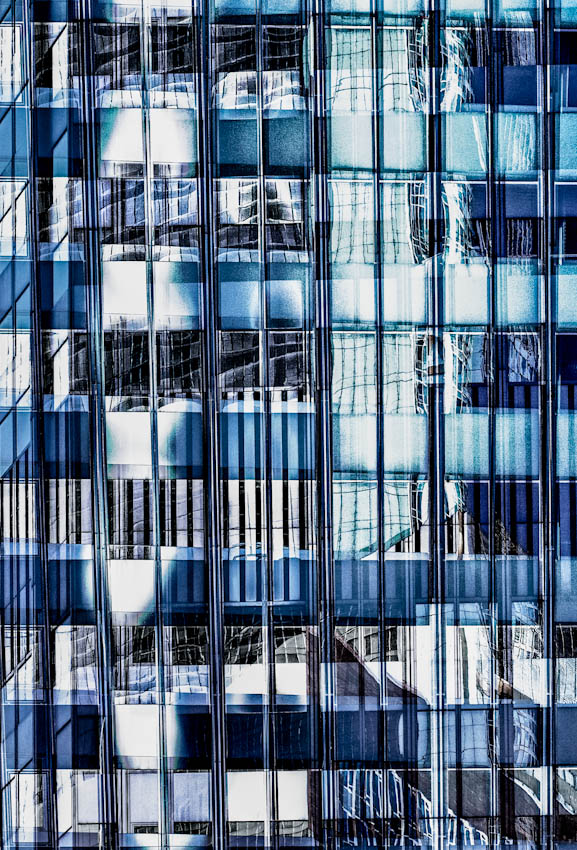 Fassade in blau