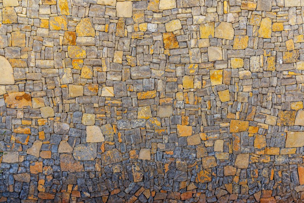 Fassade, Naturstein-Puzzle, Font de Sa Cala, Mallorca
