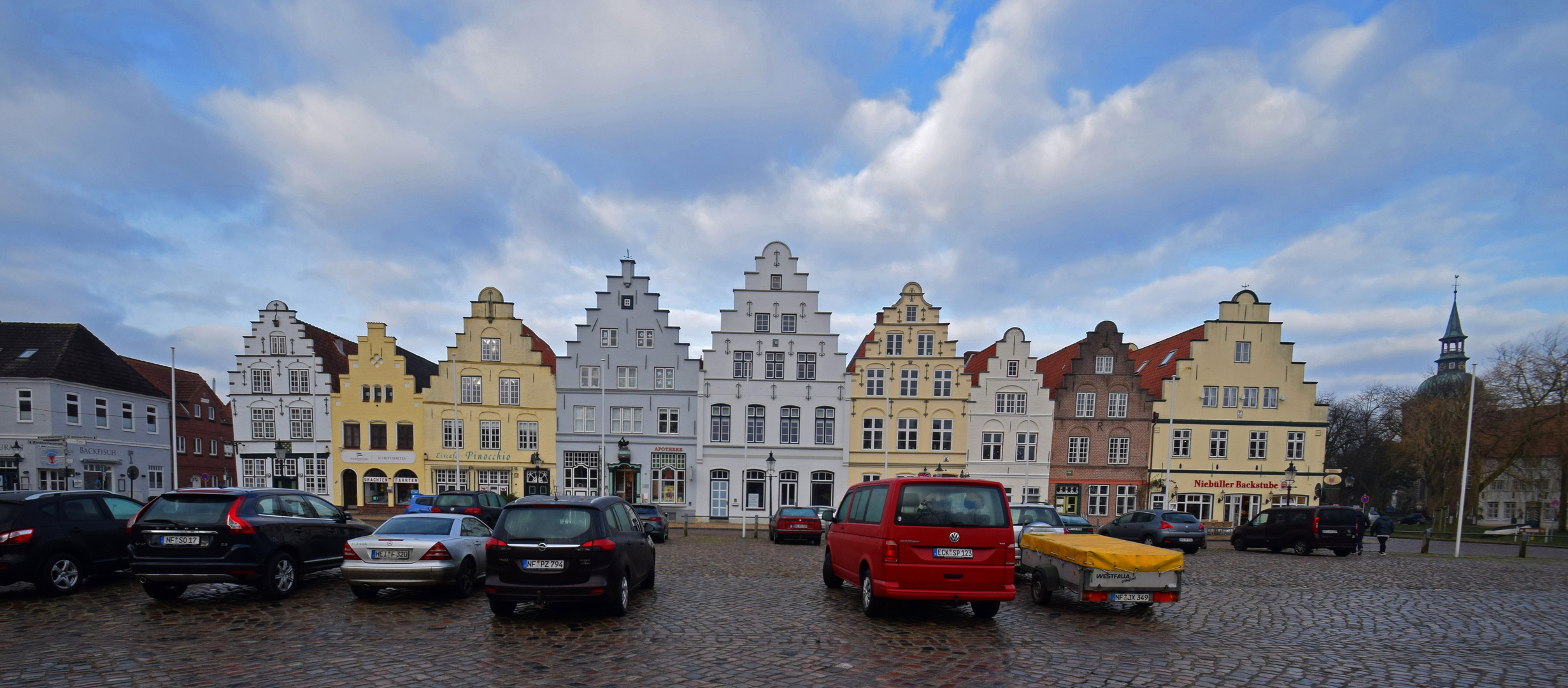 Fassaden am Markt von Friedrichstadt