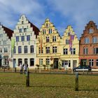 Fassaden am Marktplatz von Friedrichstadt