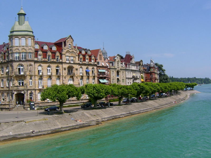 "Fassaden am See in Konstanz"