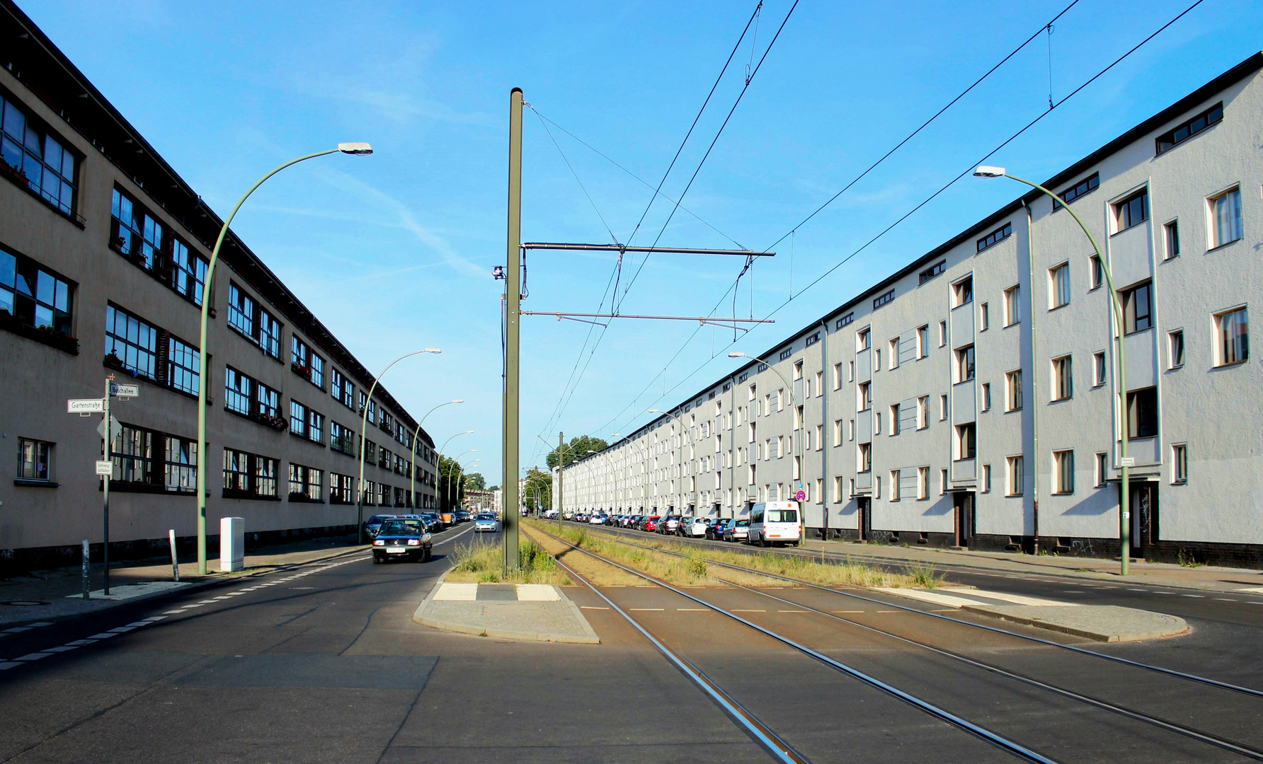 Fassaden in der Buschalle, Berlin Weißensee