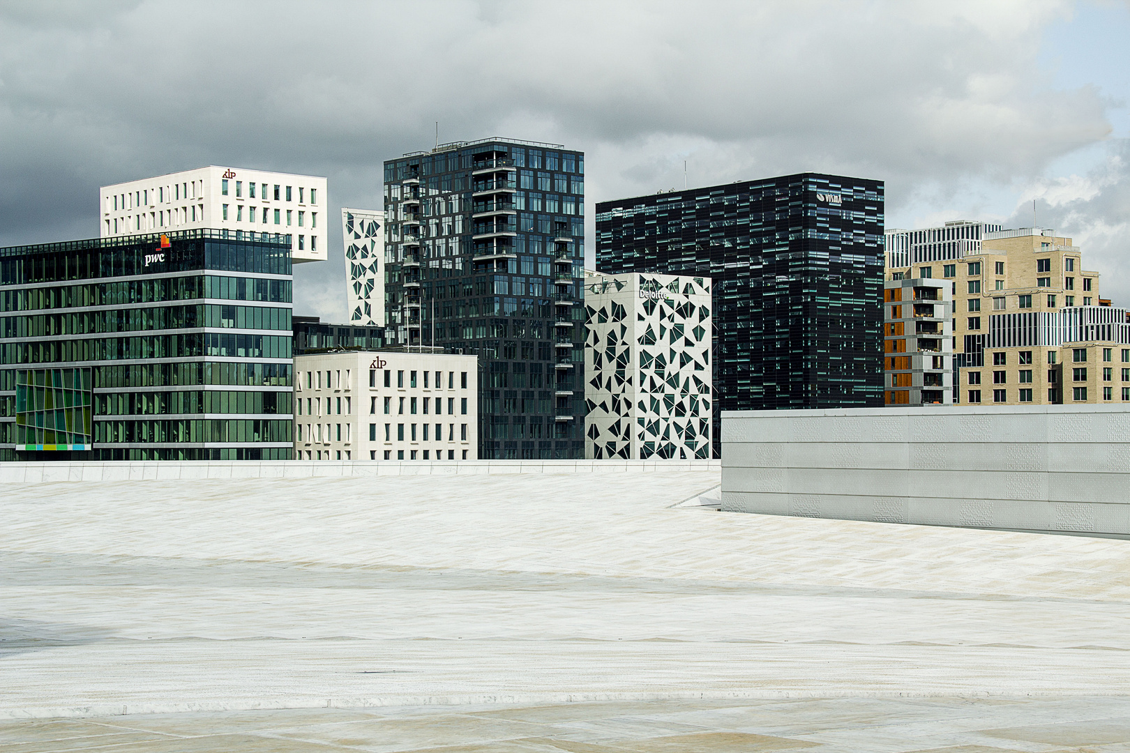 Fassaden in Oslo