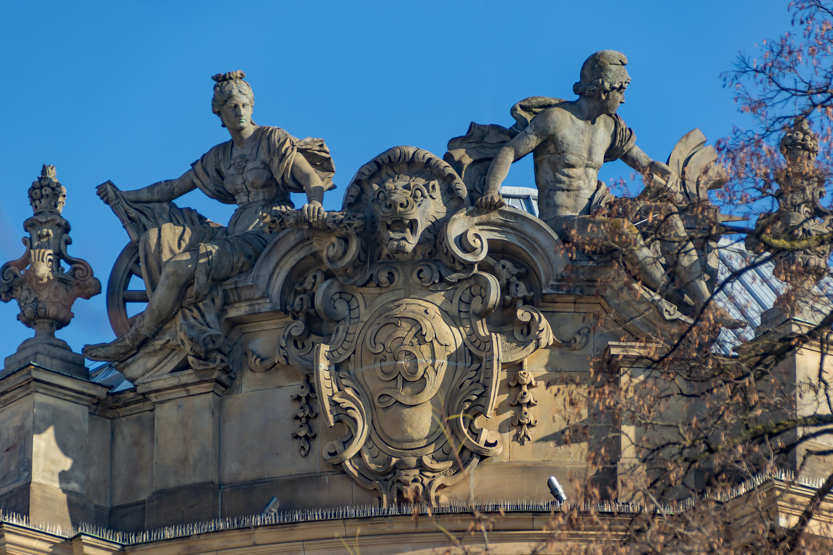 Fassadendetail an der Alten Börse München