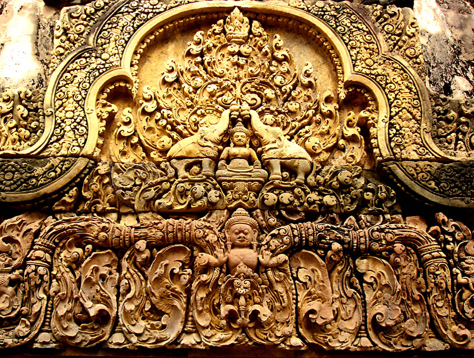 Fassadenkunst der Khmer