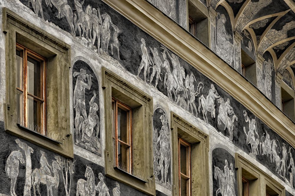 Fassadenkunst in Prag