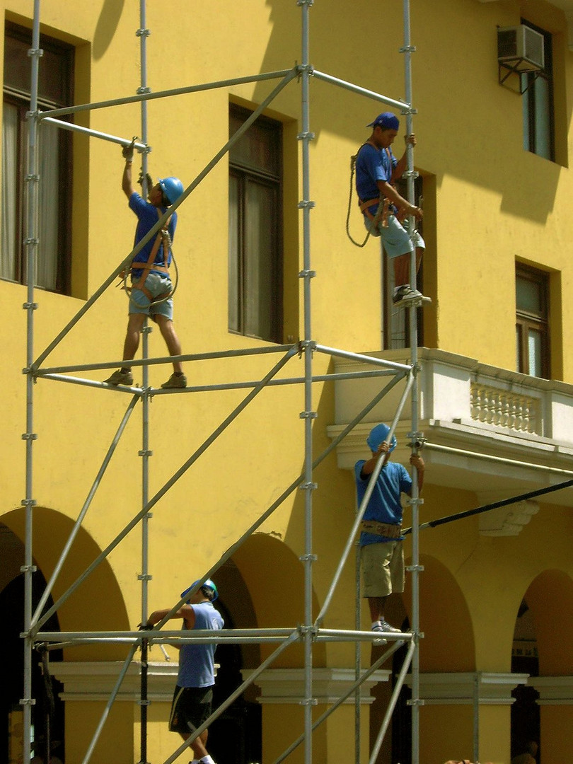 Fassadenrenovierung in Lima