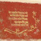 Fassadenspruch (4) ...