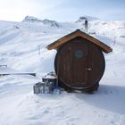 Fasssauna auf dem Kitzsteinhorn bei Kaprun