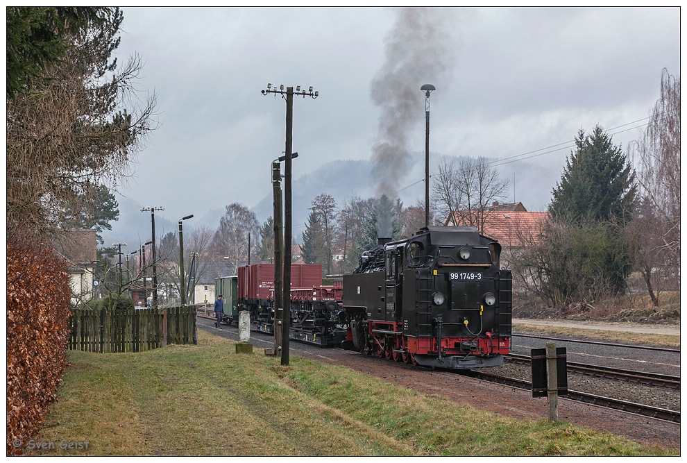 Fast abfahrbereit im Bahnhof Olbersdorf Oberdorf