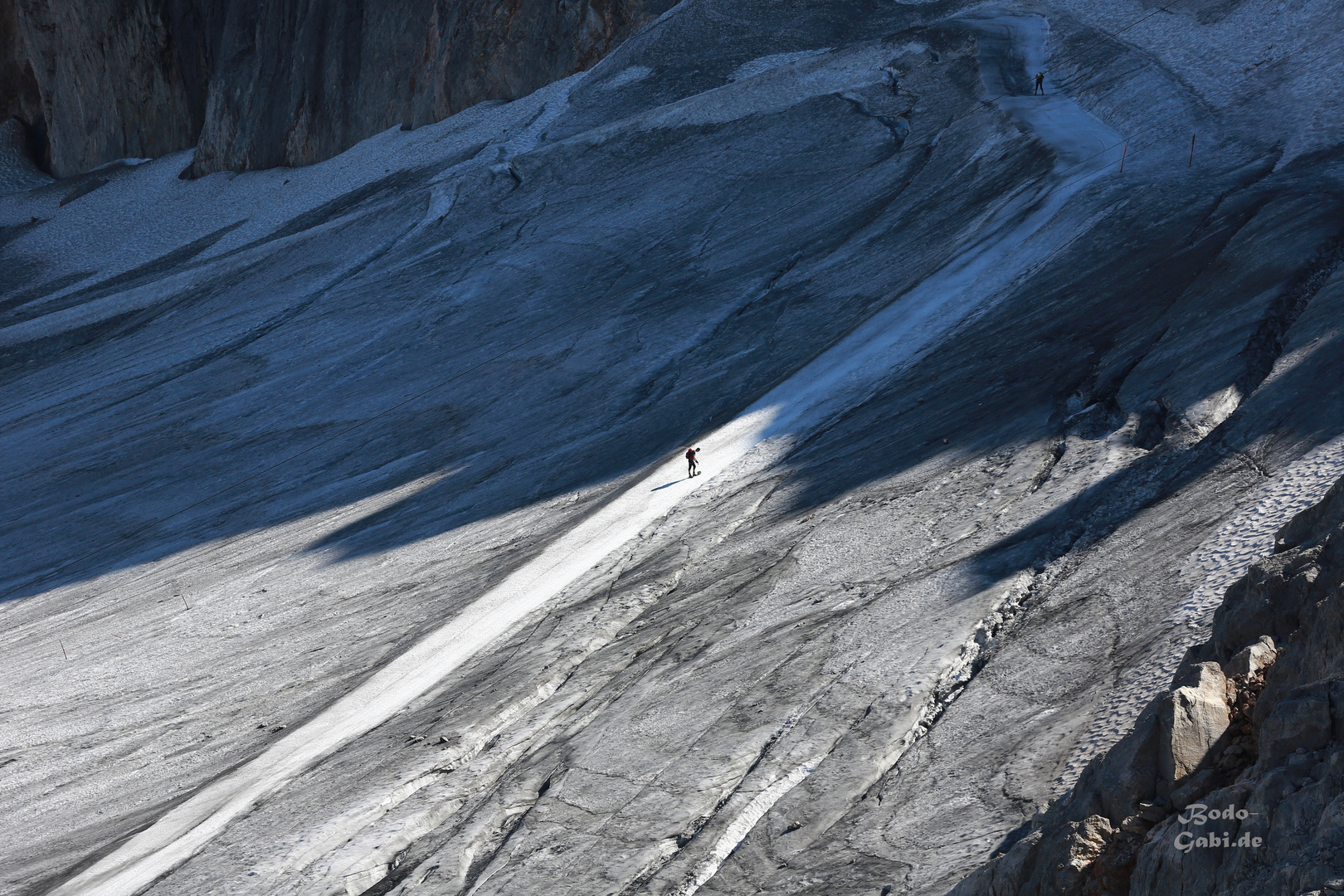 Fast allein auf weiter Flur