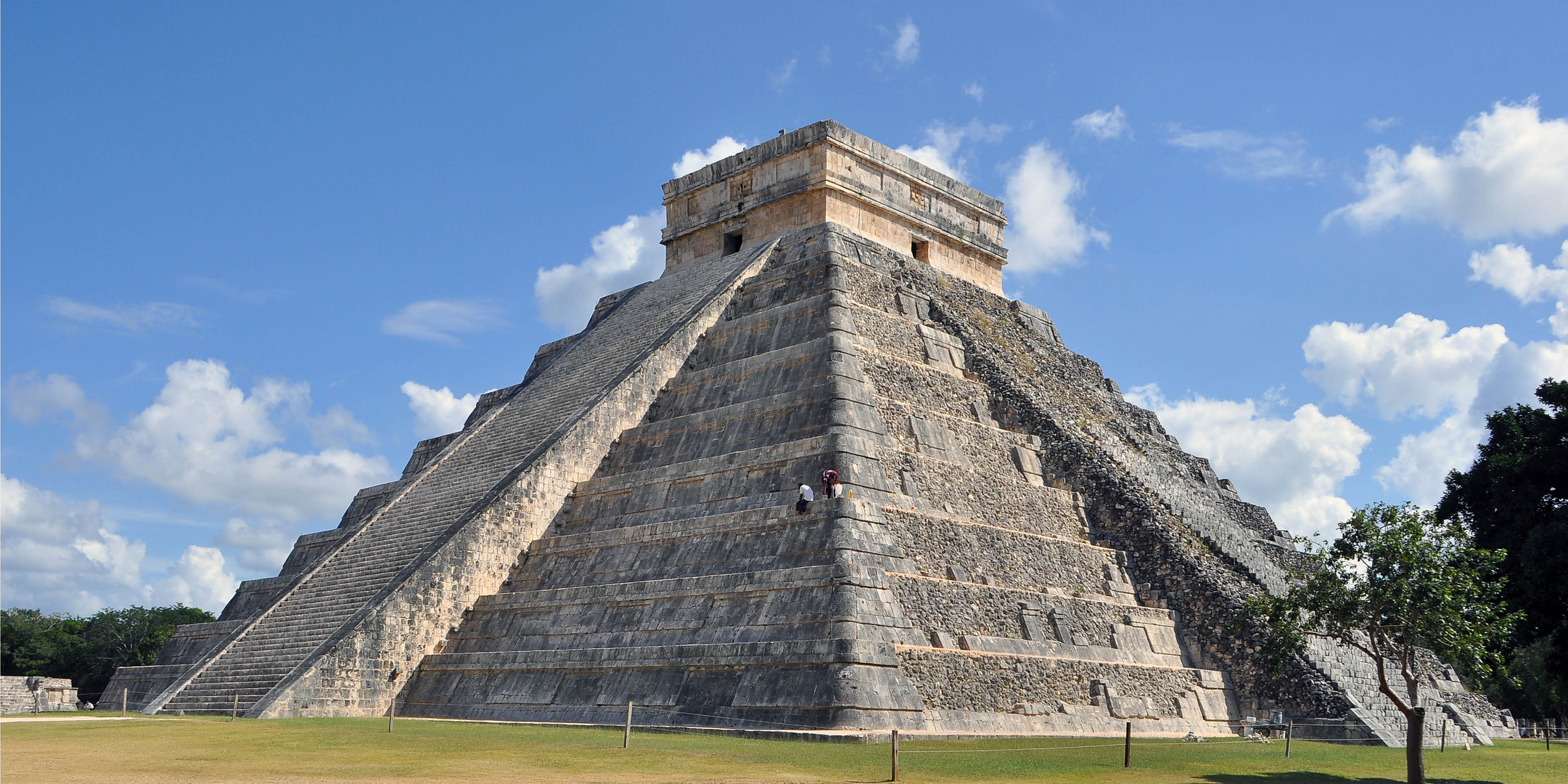 Fast allein in Chichen-Itza