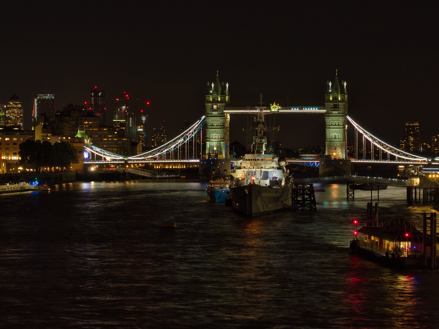 Fast als würde die HMS Belfast nochmals auslaufen