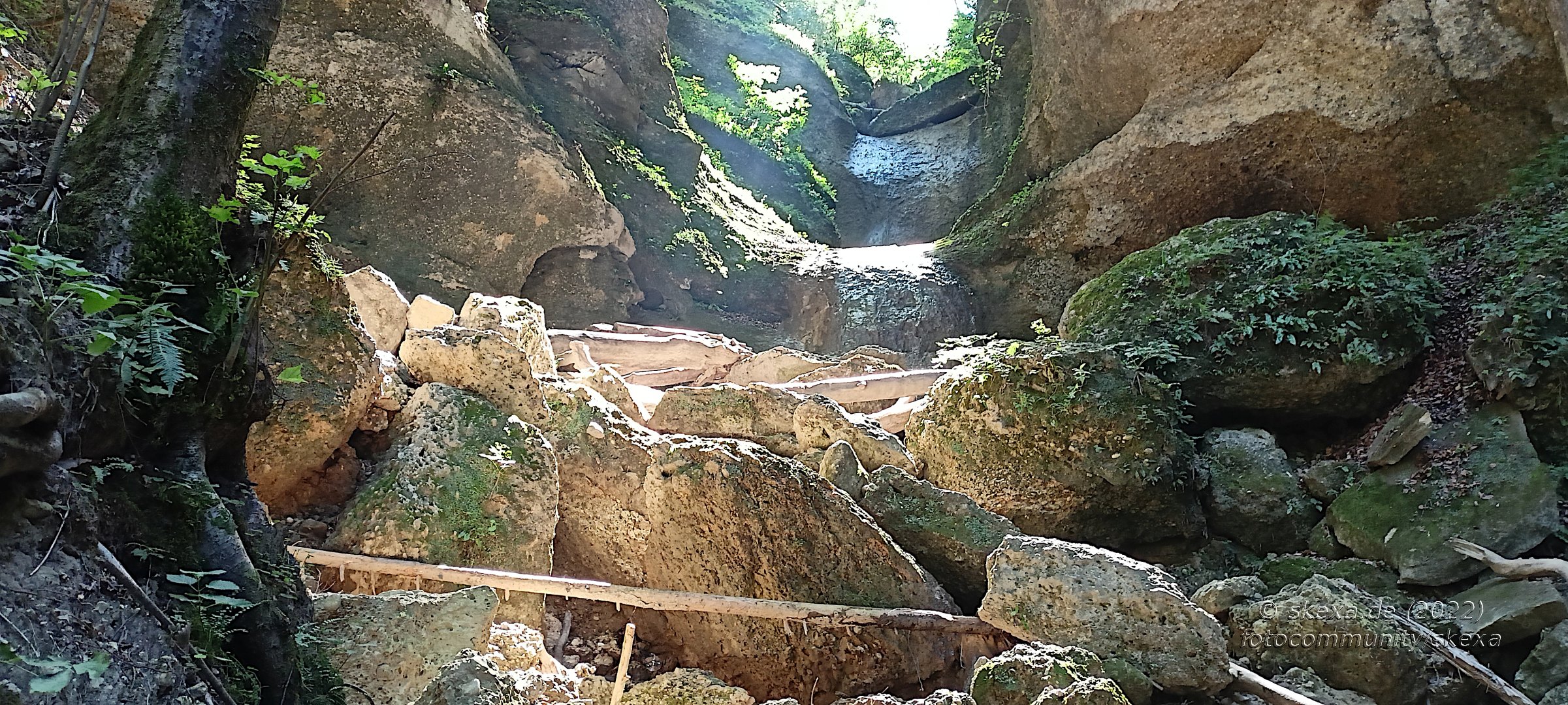 Fast ausgetrockneter Wasserfall - Ebenthal / Klagenfurt