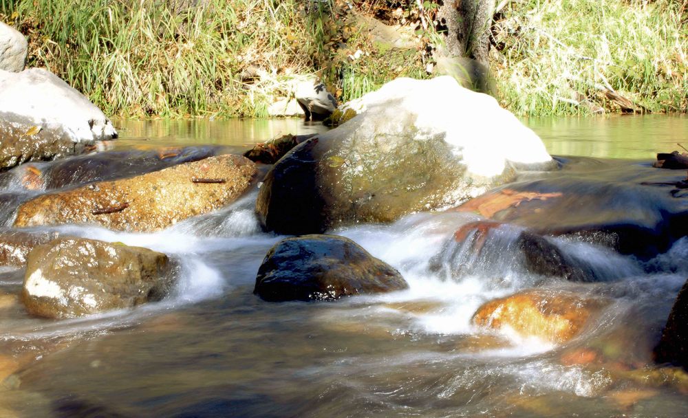 fast flowing water