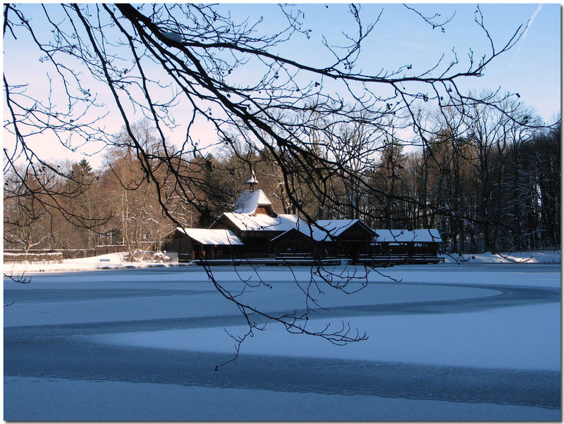 fast ganz zugefroren Foto & Bild landschaft, bach, fluss & see, see