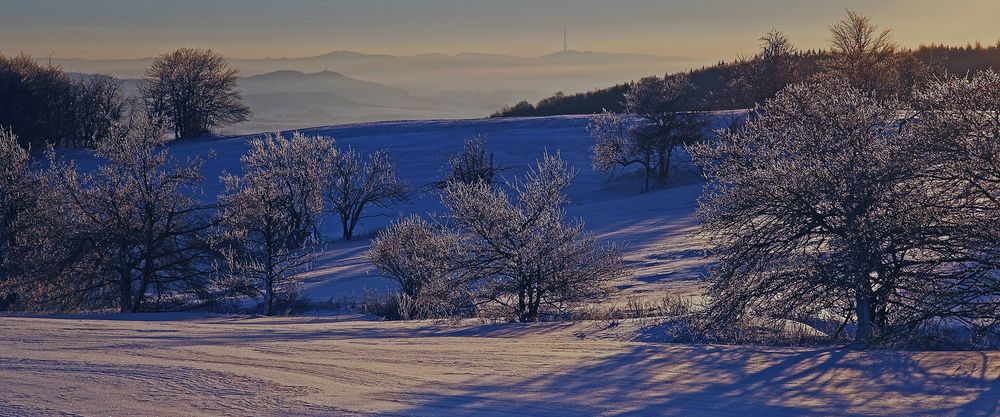 Fast genau vor einem Jahr gab es diese Winterlandschaft...