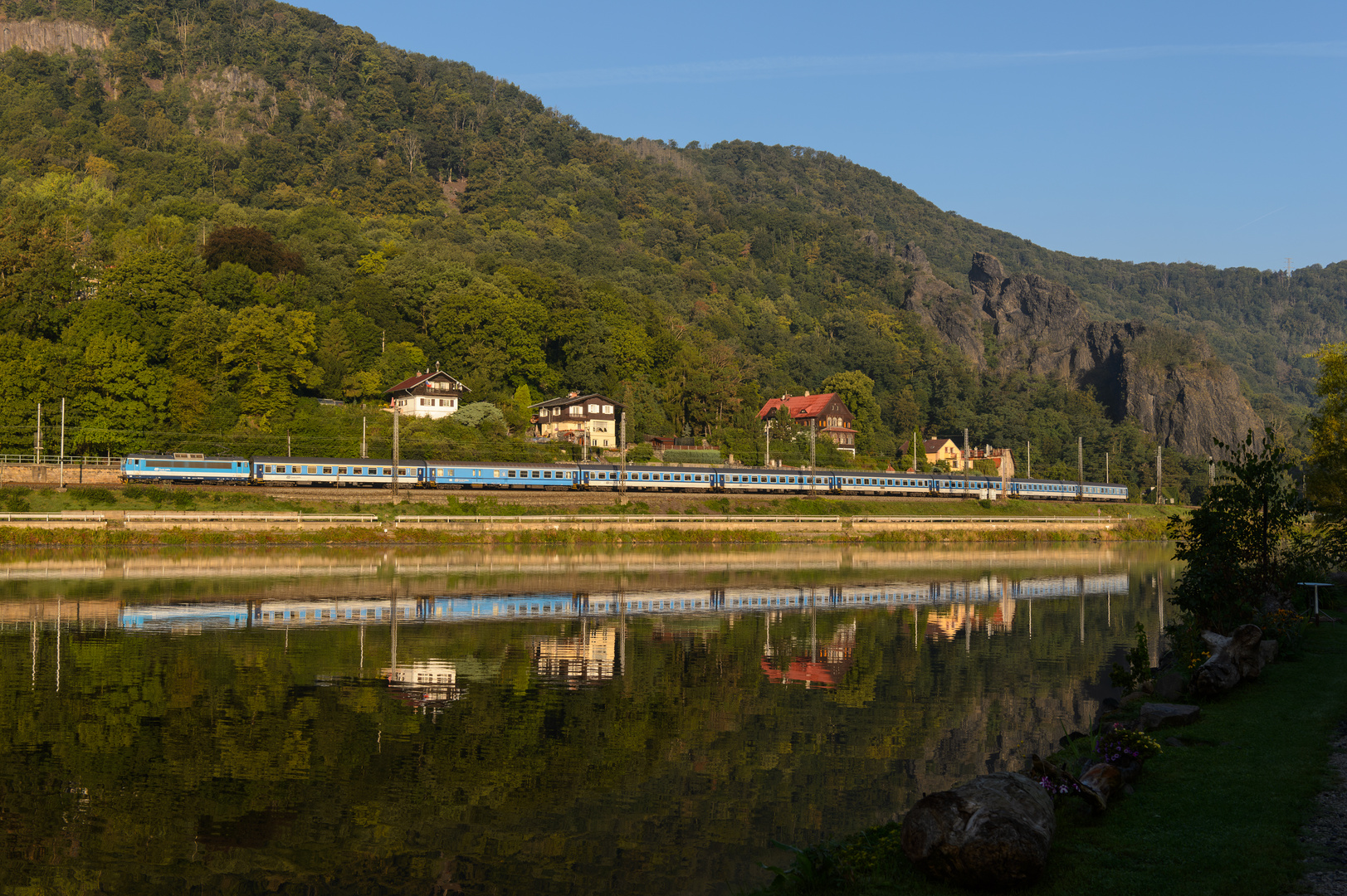 Fast Windstille im tschechischen Elbtal