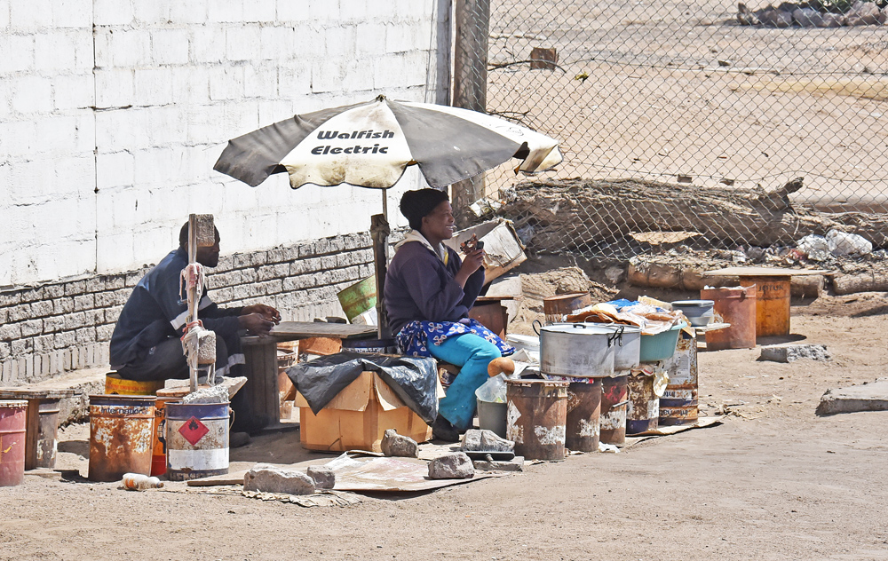 Fastfood am Hafen in Walvis Bay