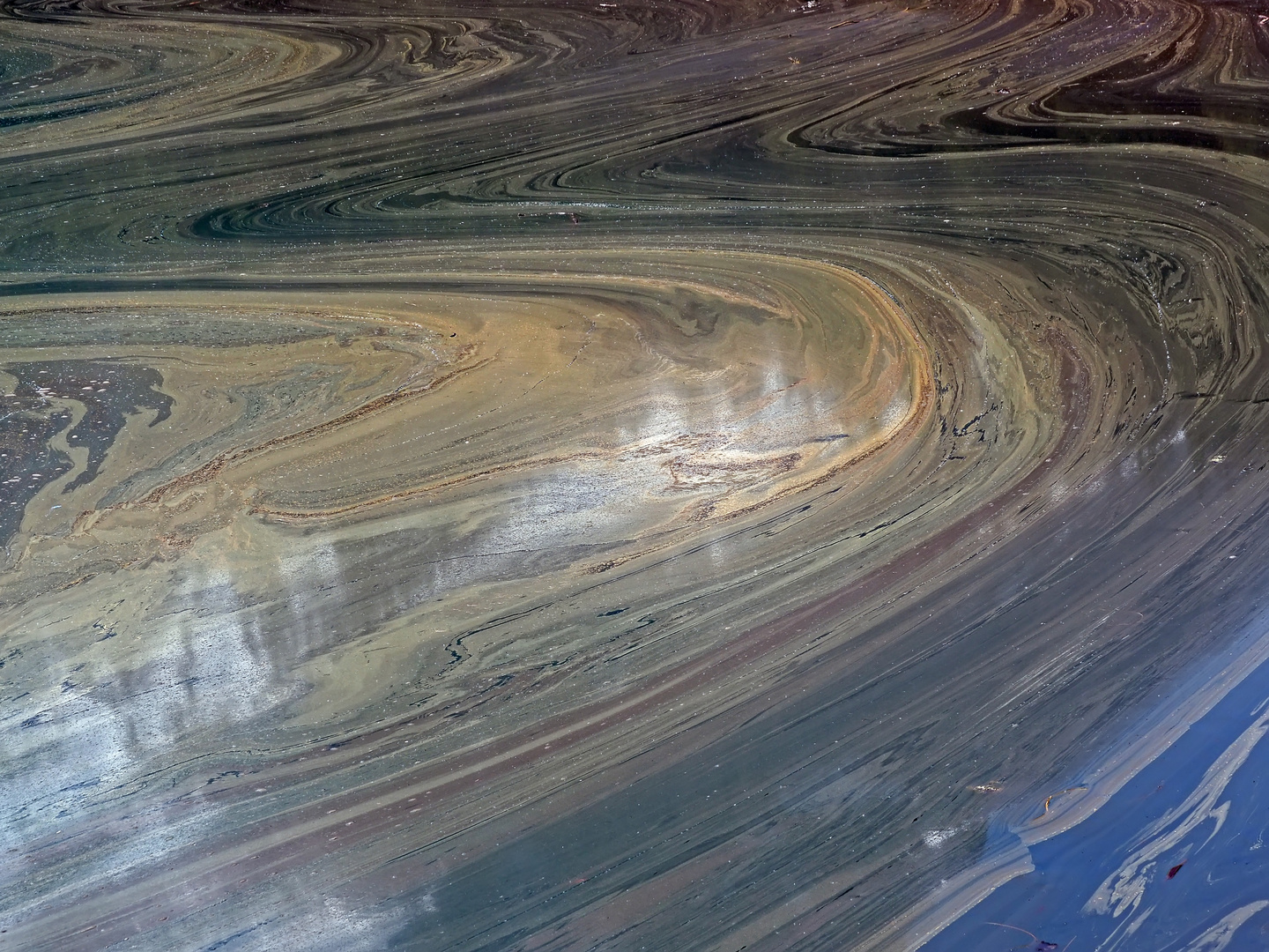 Faszinierende Wasserbewegungen auf dem Bergsee! - Mouvements fascinants sur la surface d'un lac.