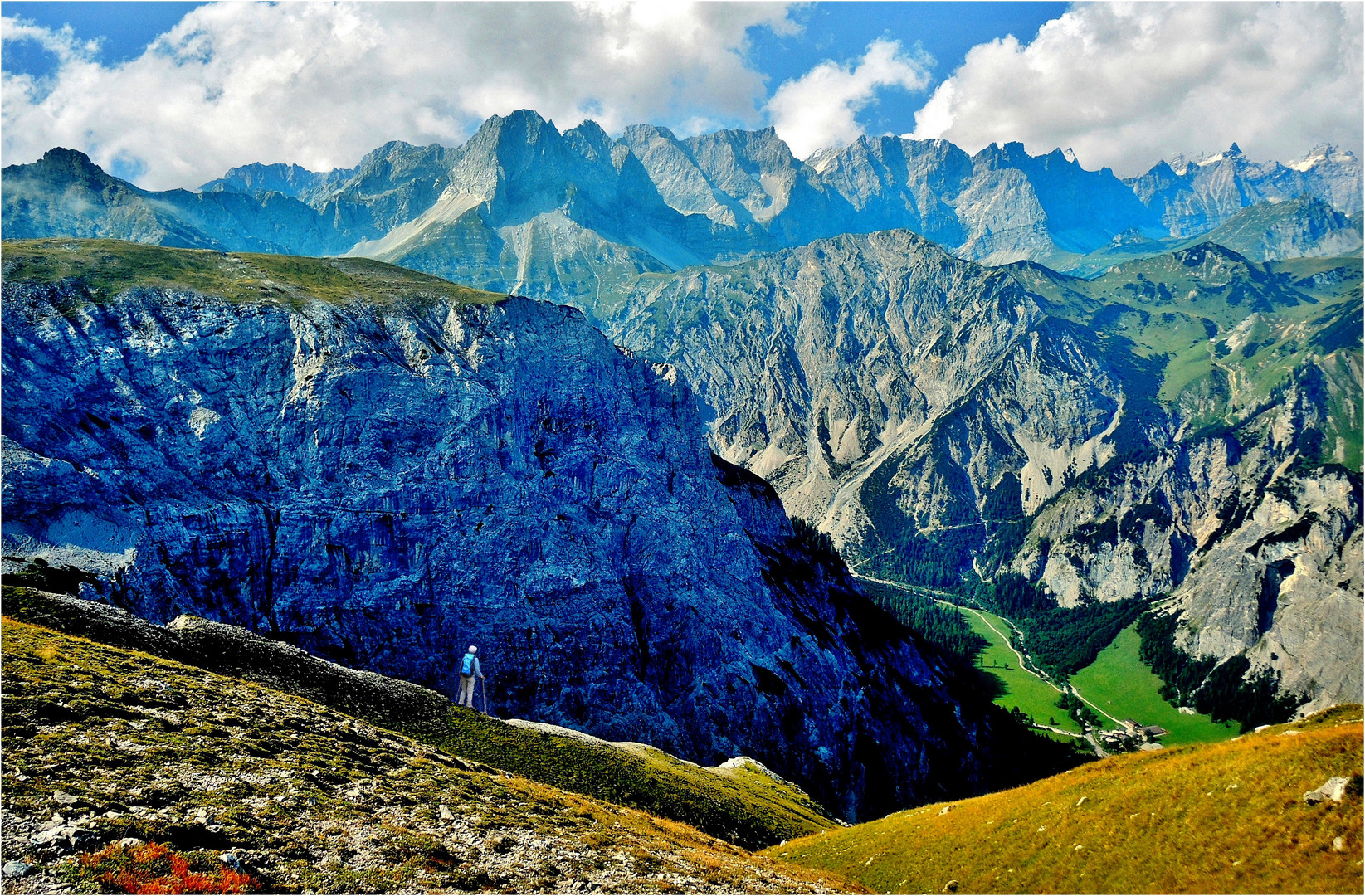 Faszinierender Blick ins Karwendel…