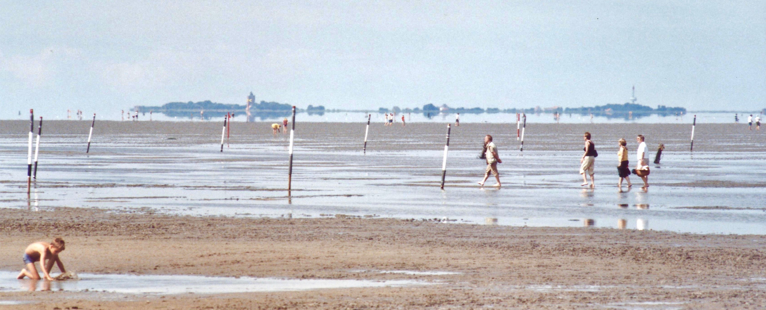 Fata Morgana in der Elbmündung