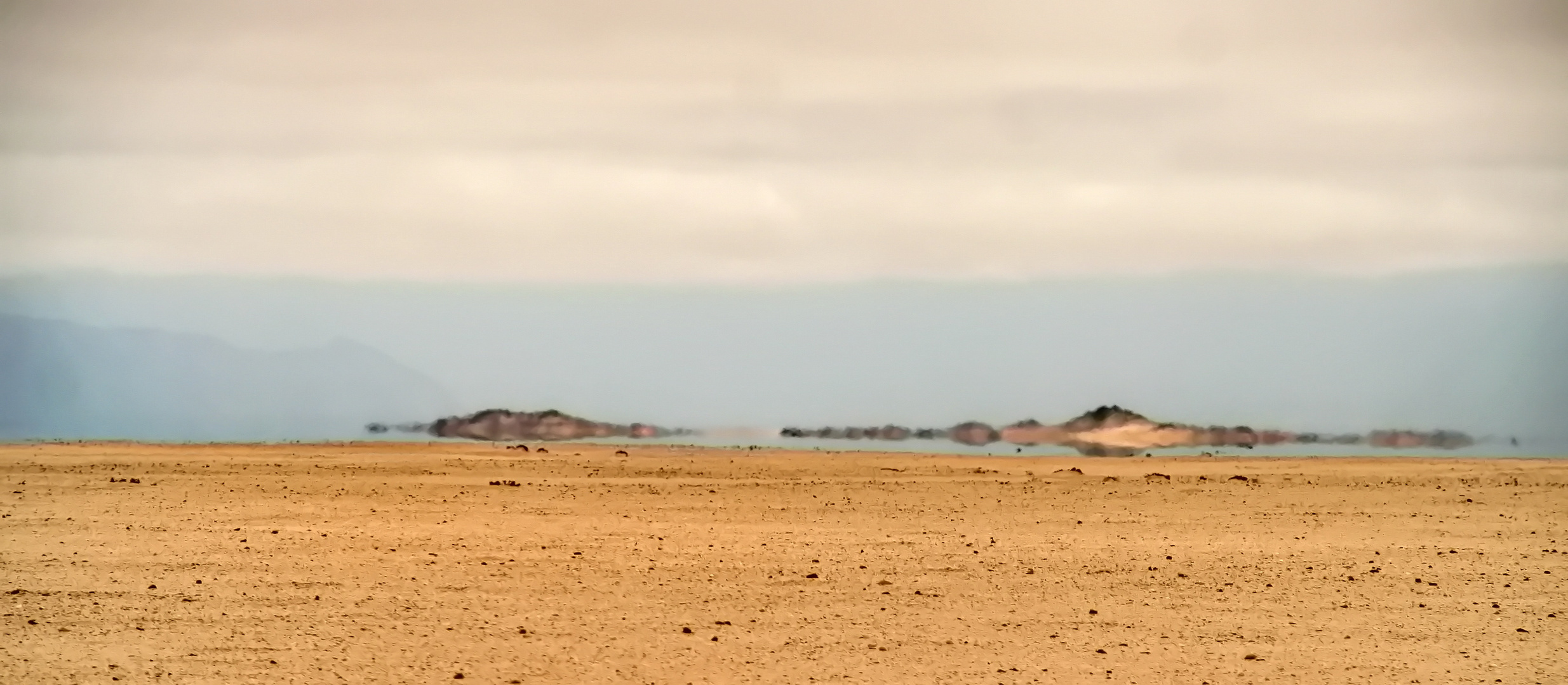 Fata morgana in der Namib