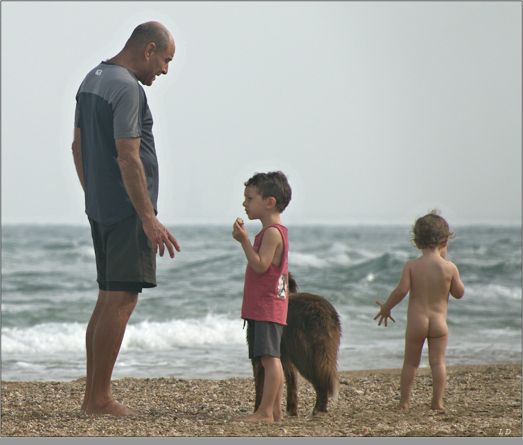 Father and children