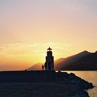 Father and son at lighthouse