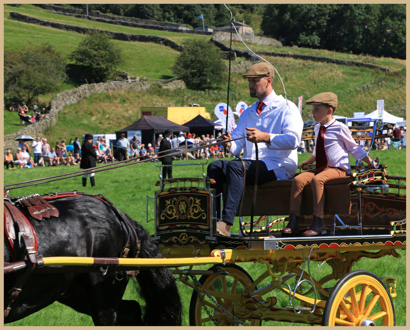 father and son at Reeth Show